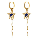 Starry Earrings Blue