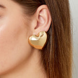 Sam Heart Earrings Gold