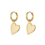 Victoria Heart Earrings Gold