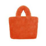 Fluff Faux Fur Bag Small Orange