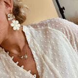 Primrose Earrings White