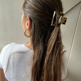 Zita Hair Clip Spotted Brown