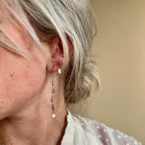 Mini Pearl Earrings Silver