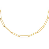 Plain Chain Necklace Gold
