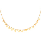 Floating Circles Necklace Gold