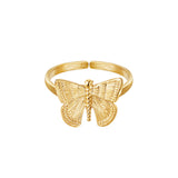 Butterfly Ring Gold