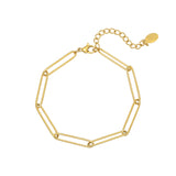 Plain Chain Bracelet Gold