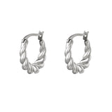 Twist Earrings Silver
