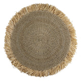 Round Seagrass Carpet 100/120 cm | Rug with Tassles DASA (2 sizes)