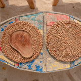 Placemat (Set of 2, 4 or 6) PANDAWA 38 cm | Boho Table Mat made of Waterhyacinth